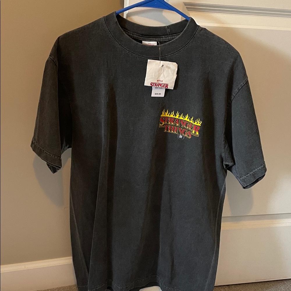 PacSun Stranger Things Graphic Tee - Black and Red